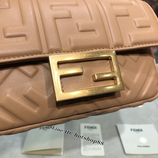 FENDI精品女包 芬迪BAGUETTE羊皮手袋 Fendi 0191s迷你肩背斜挎包 fdzg2528